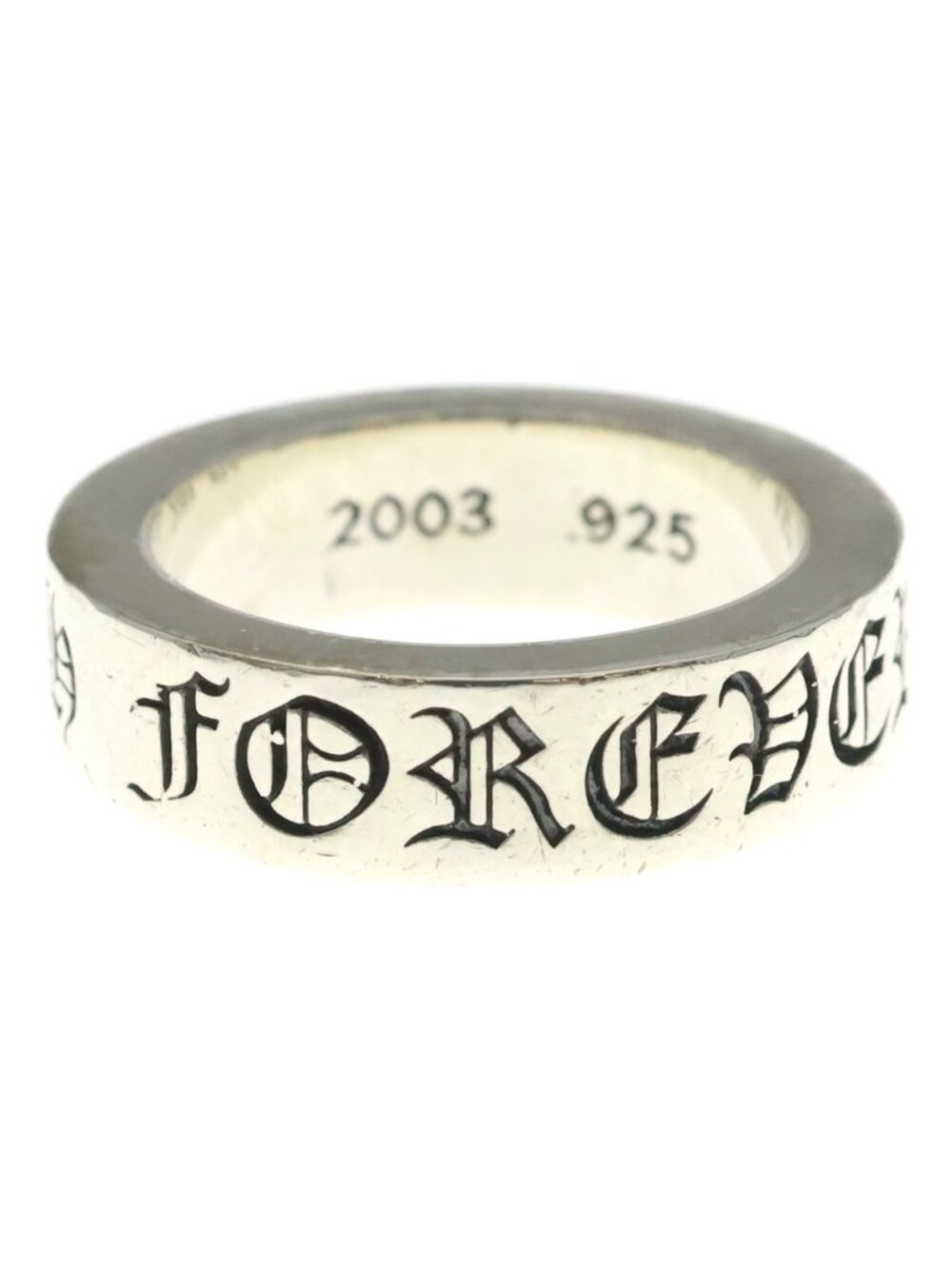 Chrome Hearts Spacer Forever Ring Silver